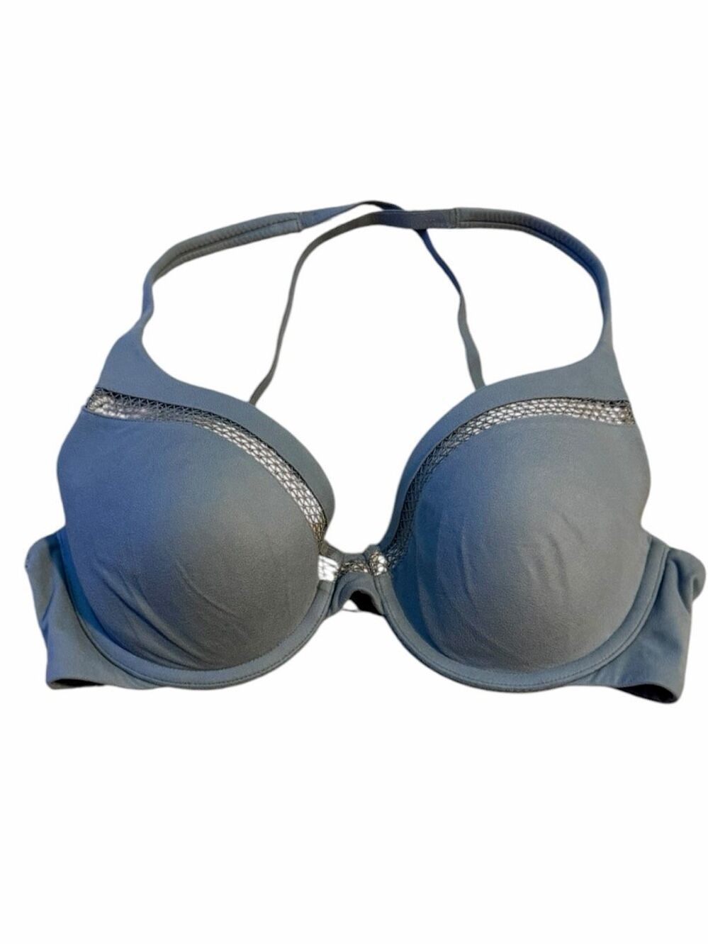 VICTORIA’S SECRET Gray Blue Body by Victoria Lined Perfect Coverage Bra 34C